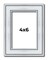 Photo Size Classic Silver Picture Frame - UV Acrylic, Foam Board Backing, Hanging Hardware